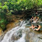 Hot Spring Waterfall and Emerald Pool with minivan  (E.4.)